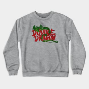 Double dragon distressed logo Crewneck Sweatshirt